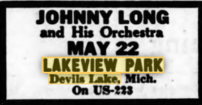 Greens Pavillion - MAY 16 1952 AD FOR LAKEVIEW PARK